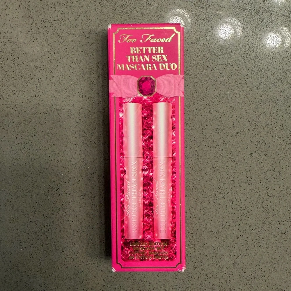 Too Faced Better Than Sex Mascara Duo Set Full Size 2pc Limited Edition